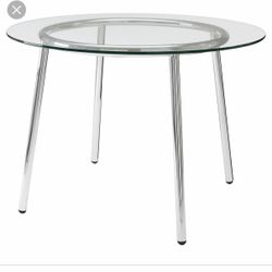 Ikea SALMI glass & chrome table