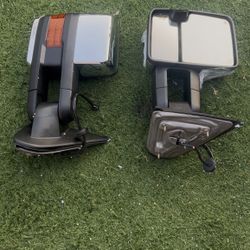 Silverado, sierra towing door side mirrors Chrome