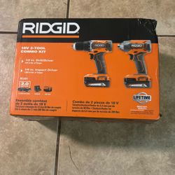 Ridgid 18v Drill Combo Kit