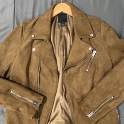 H&M Suede Biker Jacket