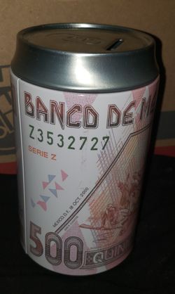 Mexican Money 500 (Dinero) Piggy Bank