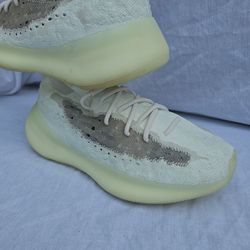 Size 10.5 - adidas Men's Yeezy Boost 380 Calcite Glow