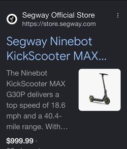 Segway Ninebot KickScooter MAX G30P