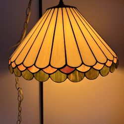 Dale Tiffany Stained Glass Lamp Shade Signed