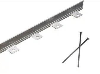 Landscape and Paver Edging Aluminum Mill No-Dig 40 ft 36 Spikes, Cuttable Flexible Rustproof