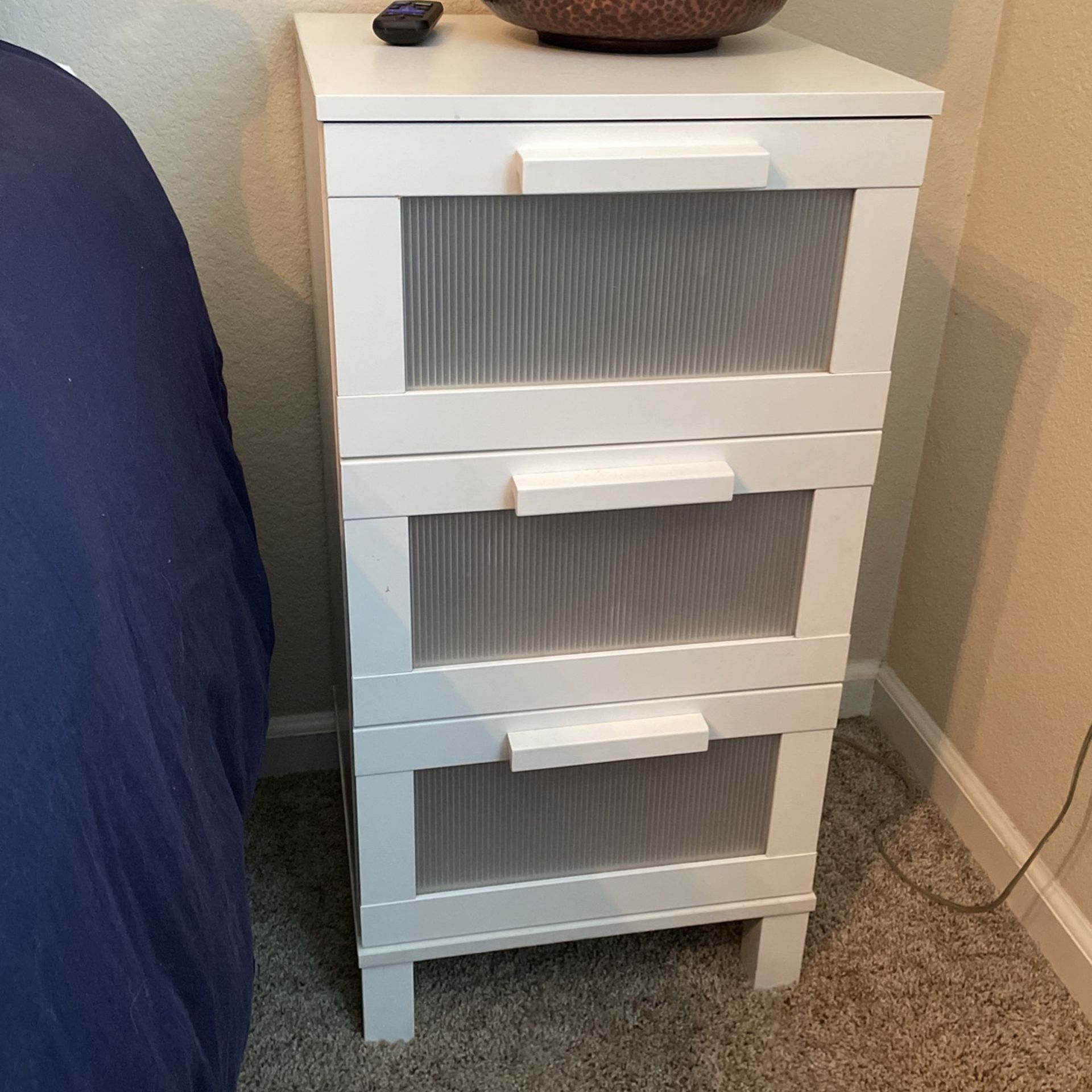 IKEA BRIMNES 3Drawer Nightstand for Sale in Manteca, CA OfferUp