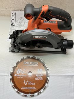 RIDGID. 18V Lithium Ion Cordless 6 1/2 in. Circular Saw (Tool Only).