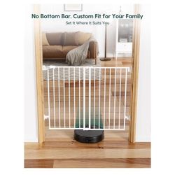 Babelio Baby Gate for Stairs, Kitchen & Doorways, No Bottom Bar 24-39" W, 28" H