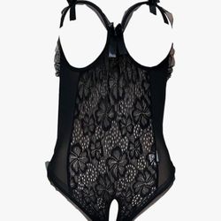 Large Black  Sexy Lingerie for Women, Lingerie Outfit, Lace Bodysuit Body Suit One Piece