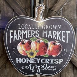 Farmers Market Apple  Wall Decoration