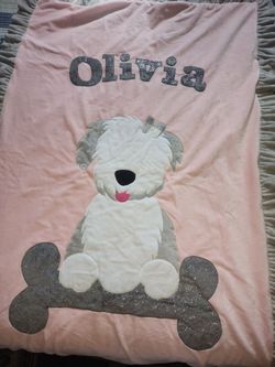 Personalized Pink Kids Blanket – 'Olivia'