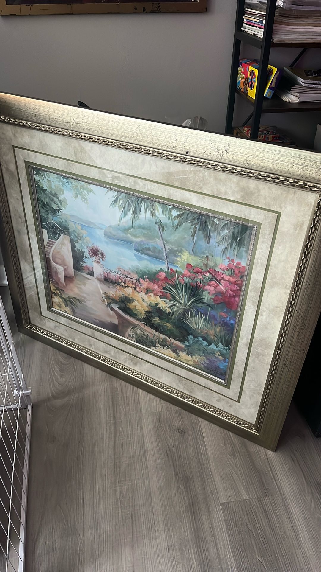 Large Paradise Heavy Frame Painting Mountable