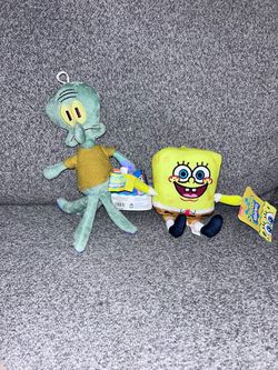 SpongeBob and Squidward plush
