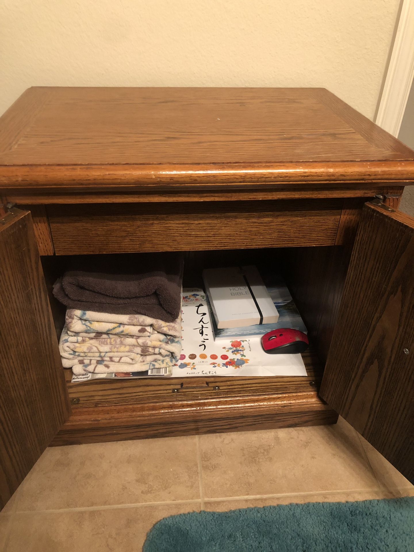 3 Piece Set, Solid Oak Wood.