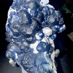 Blueberry Fluorite Cluster 857g Rare Botryoidal Fluorite Mineral Specimen 3.5”