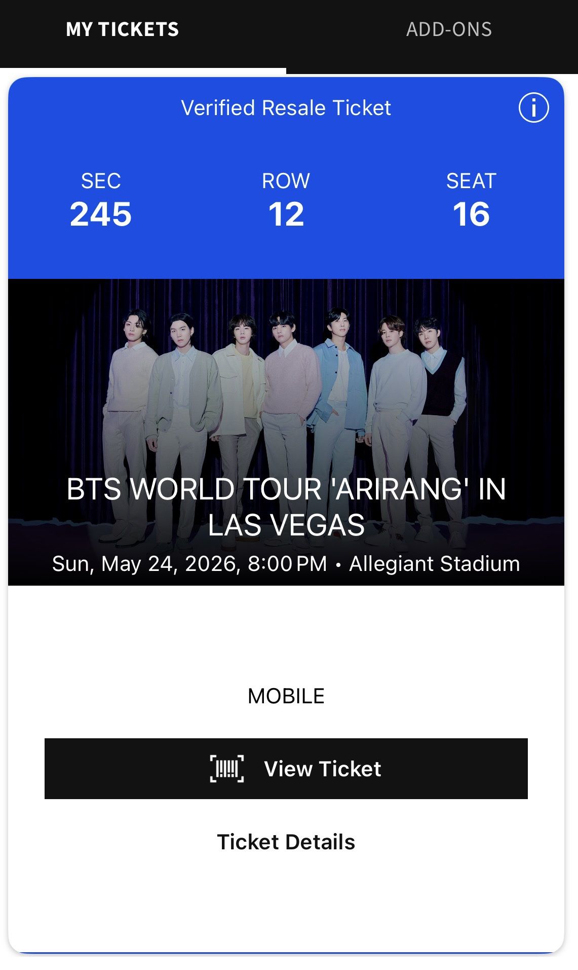 BTS Tickets for Sale in Las Vegas, NV - OfferUp