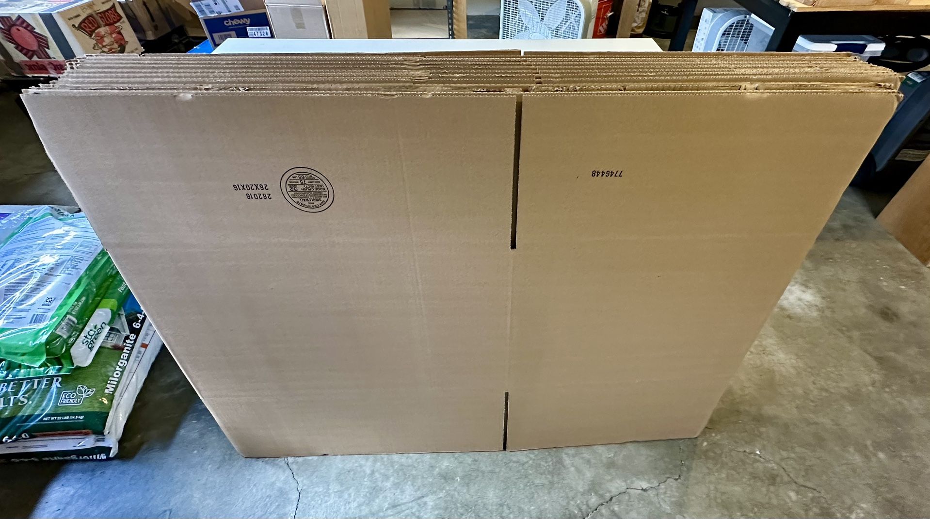 REDUCED Lot of (9) Large Cardboard Boxes 26x20x16 New Unused