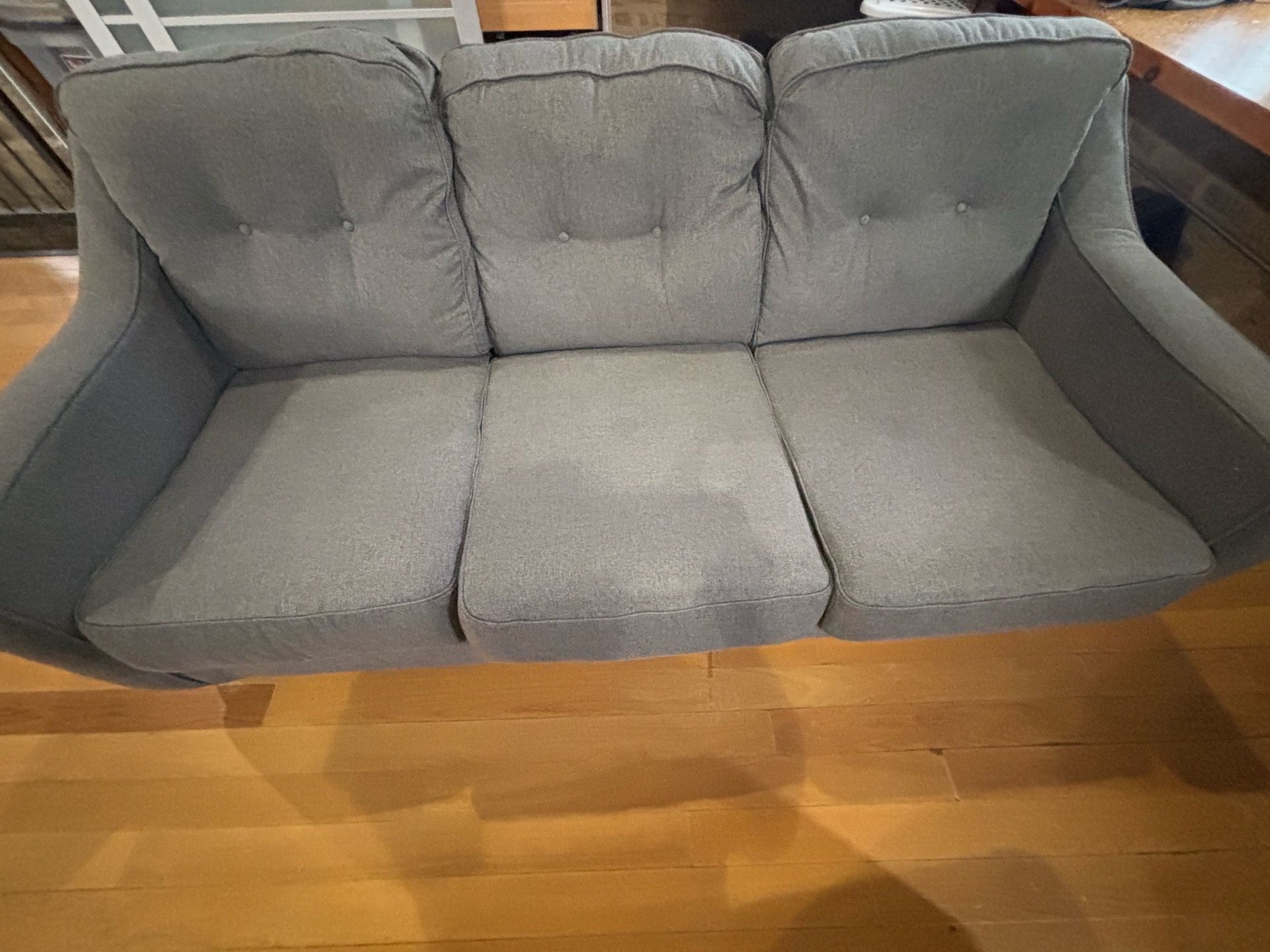 Free 80 in couch. Pick up West Town on Monday