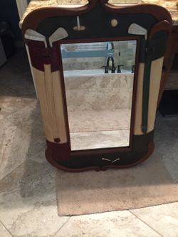 Golf mirror office decoration