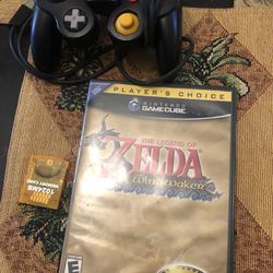Wind Waker with remote and memory card