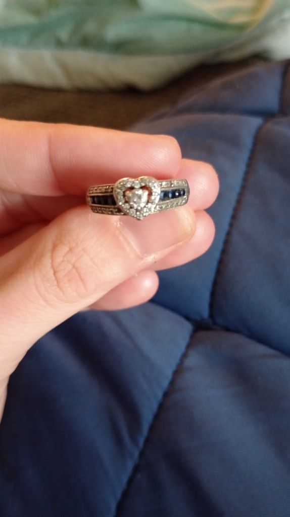 Sapphire And Diamond Ring (Specs In Photos)