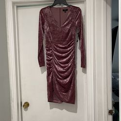 Guess Suede Rose Purple Dress