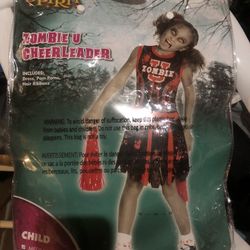 Kids Zombie Cheerleader Costume 