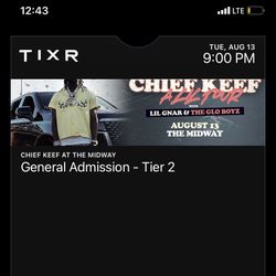 Chief Keef ticket at The Midway