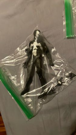 Marvel legends retro wave black suit spiderman no complete