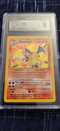 Charizard Base Unlimited CGC Grade 8
