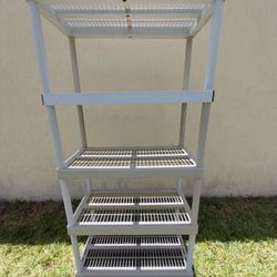 5-Tier Plastic Garage Shelving Unit