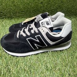 New Balance 574 Black White Men's Sport Shoe ML574EVB sz 8
