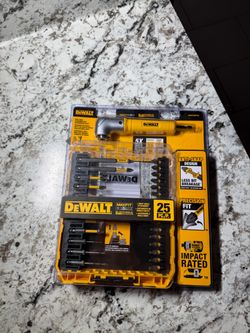 DEWALT Drill & Driving Bit Set Maxfit Steel with Right Angle Adapter - 25 piece
