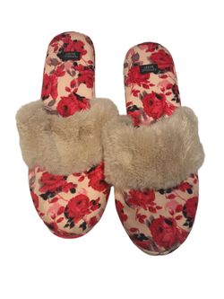 Victoria's Secret Signatue Slide Slipper Mule House Shoe Faux Fur Sz (LG)Pre-Owned In Great Condition. Check Out Pics. Smoke Free House