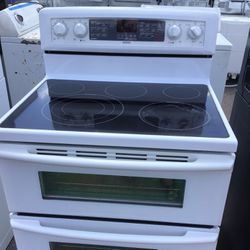 Maytag Double Oven Glass Top Stove 