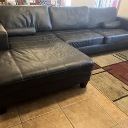 Black Leather Couch