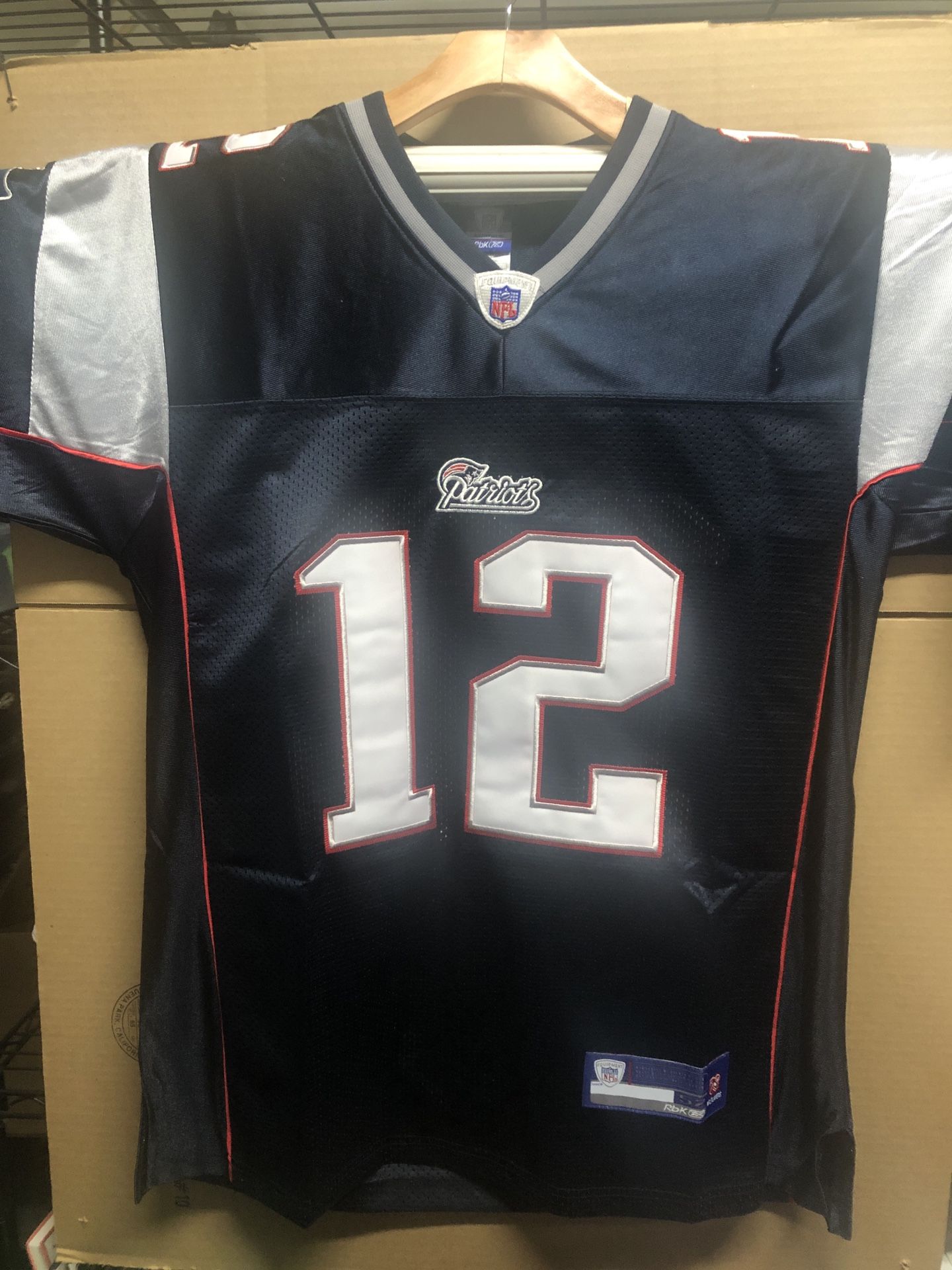 New England Patriots Tom Brady #12 NFL Football Jersey Size 52 XXL