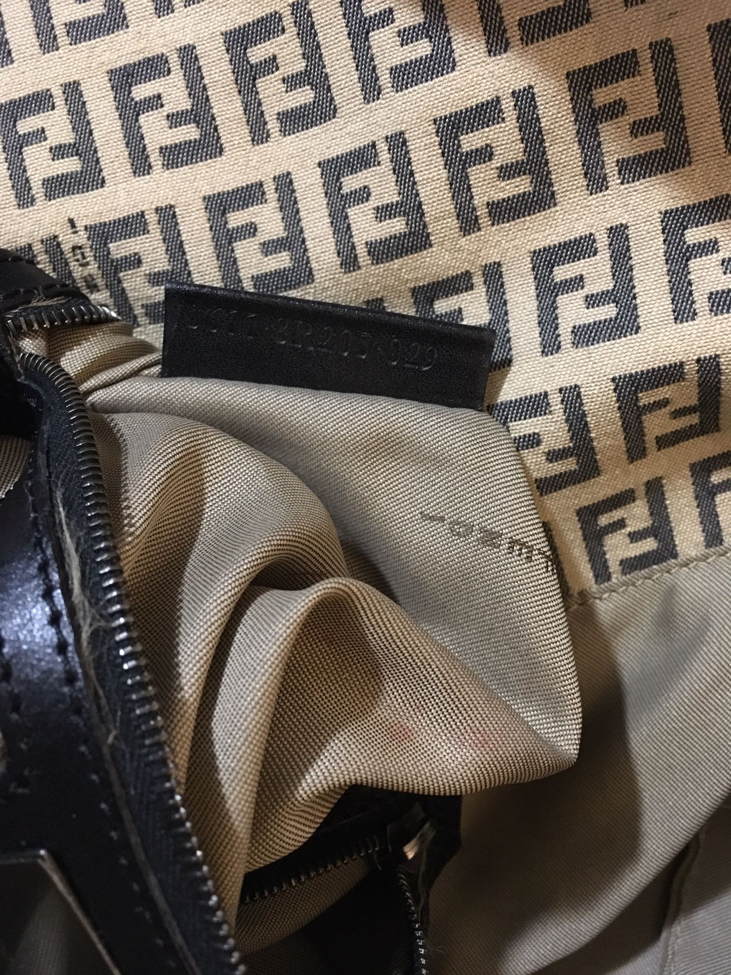 Canvas Beige Fendi Bag