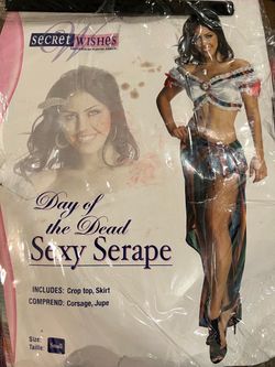 Secret Wishes Day of the Dead Sexy Serape Costume Small