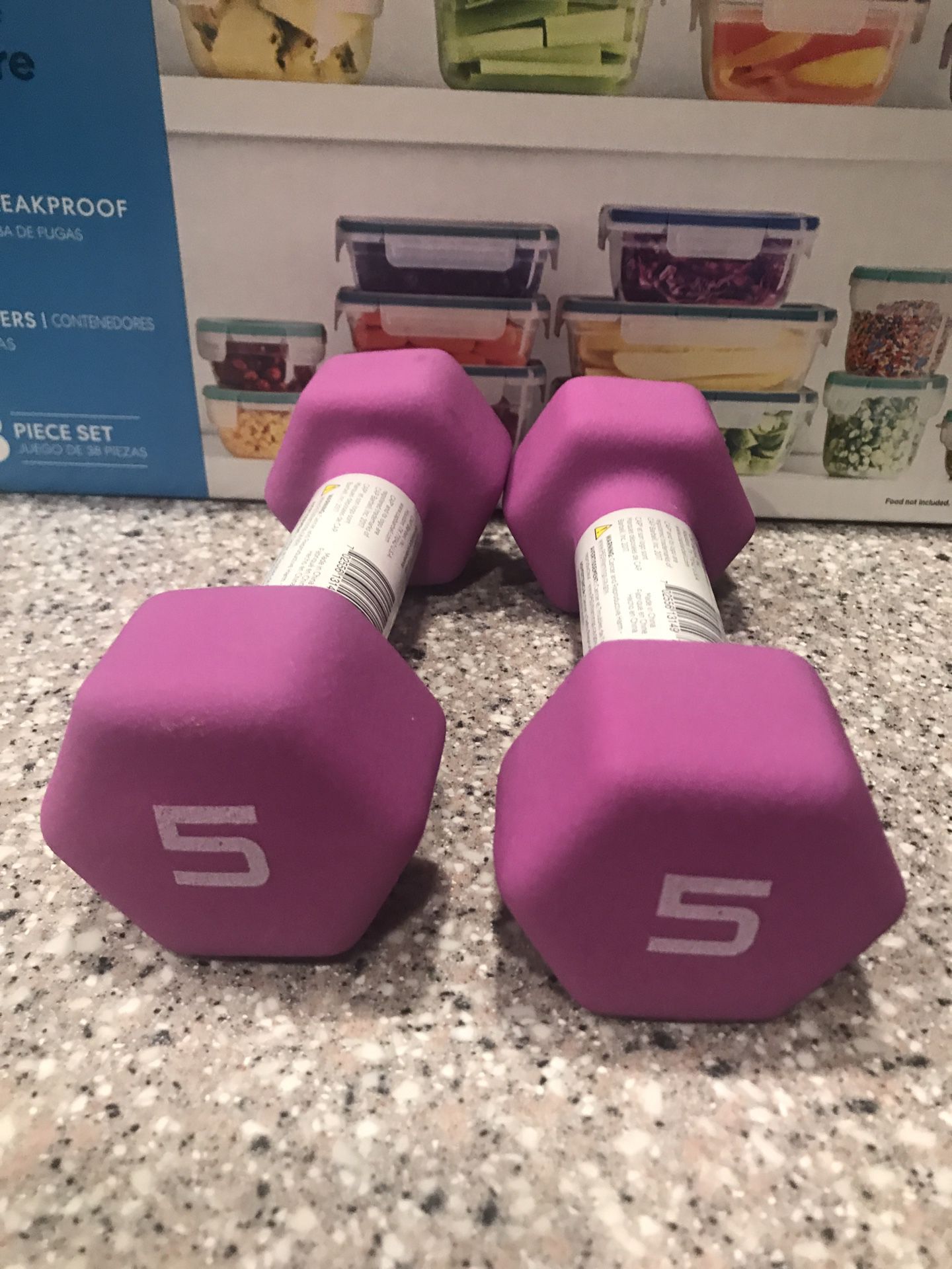 New set of Dumbbells 5lb’s Located in East Mesa near signal Butte and Elliot.