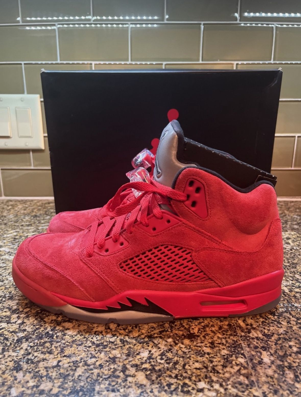 Jordan 5 Red Suede