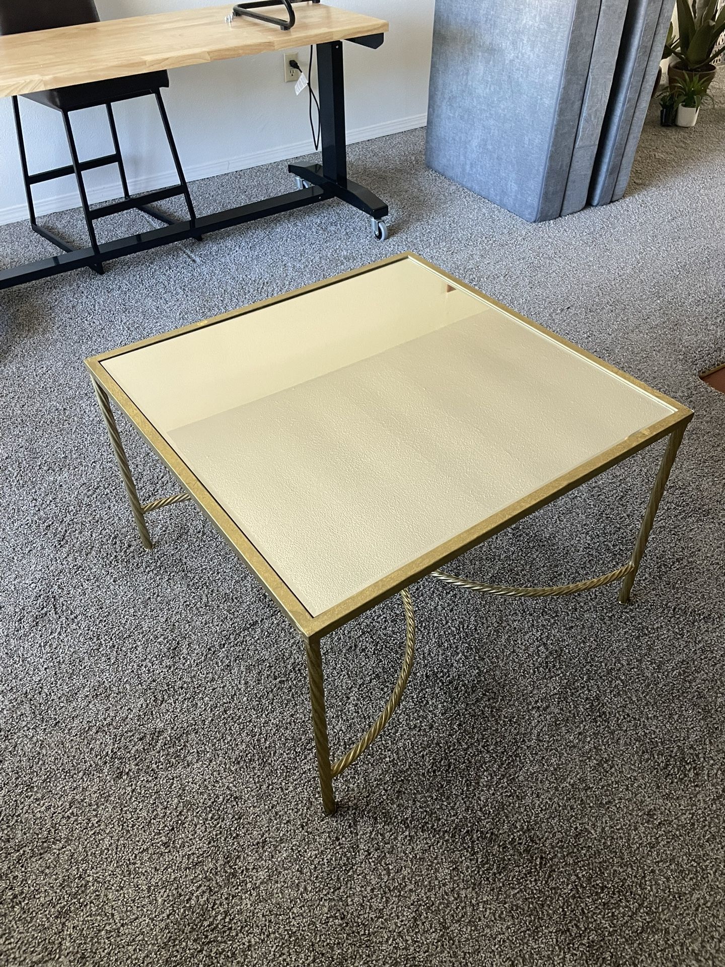 Gold Table Mirror