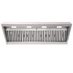 54" Range Hood Insert, Ultra Quiet Stainless Steel 8" Ducted with 1200 CFM Powerful Suction
