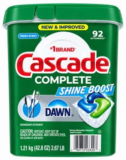Cascade Complete Shine Boost 92-Count ActionPacs