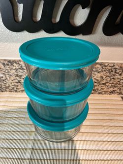 3-Piece Anchor Glass Storage Set