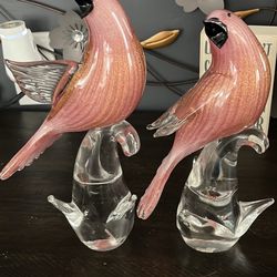 Italy Murano Glass Bird 