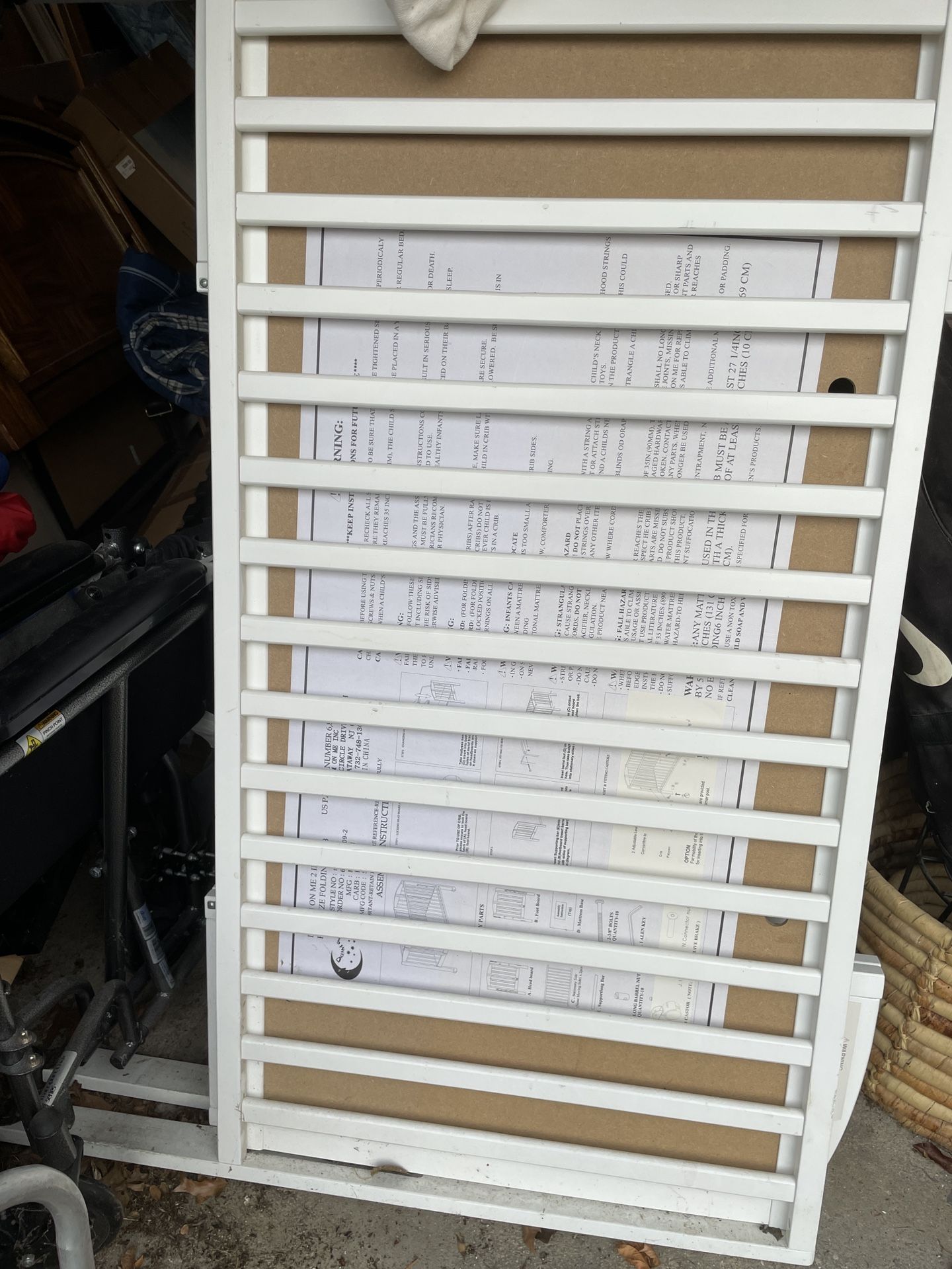 Beautiful Wooden Crib With New S&F Mattress