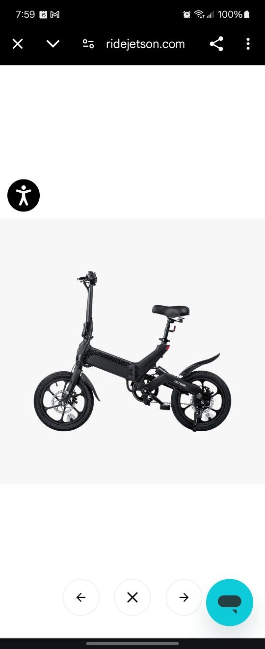 Jetson Haze Folding Electric Bike with bike lock