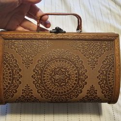 Vintage Wooden Purse