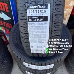 195/65R15 Goodyear Assurance All Season Set of Tires Installed and Balanced Set de Llantas Nuevas Instaladas y Balanceadas